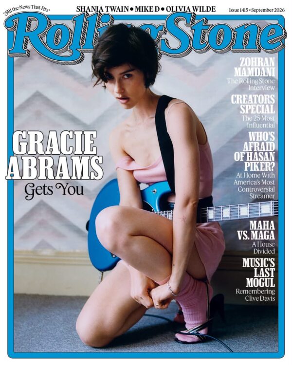 ROLLING STONE September 2026 Gracie Abrams